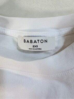 Aritzia Babaton Shoulder Pad Tank Top White Size 2XS Muscle Tee